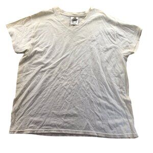 Adidas Mens T-Shirt Size XL V-Neck Pullover Short Sleeve Classic Casual Cotton
